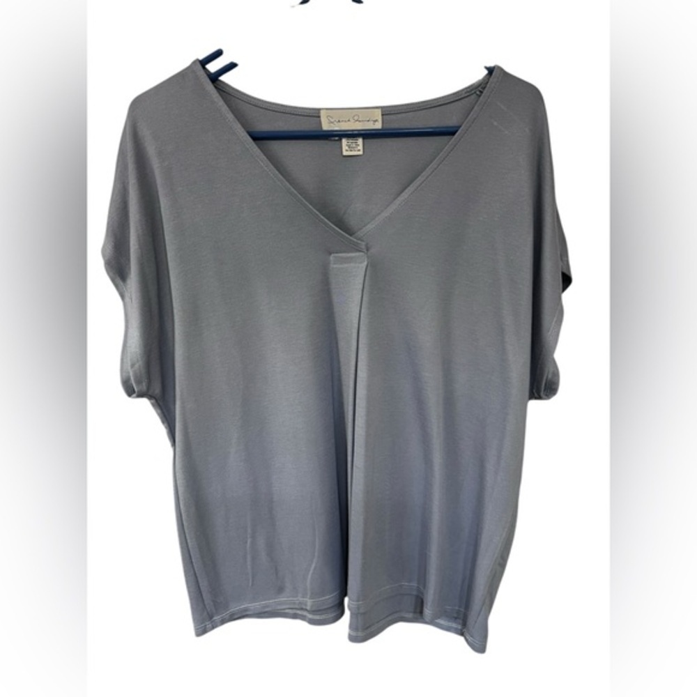 French Laundry Lavender V-Neck Blouse